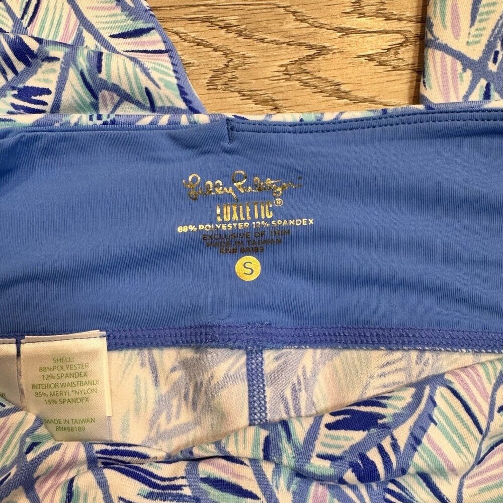 Lilly Pulitzer Luxletic Jolena Weekender Lets Mango Crop Leggings Size Small S - Picture 4 of 6
